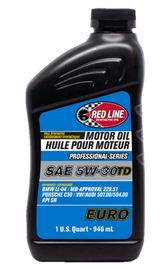 Red Line Professional Series Euro 5W30 TD Motor Oil - Quart